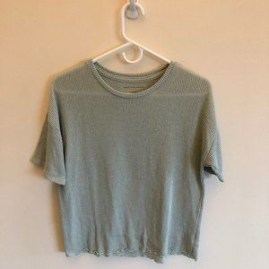 Mint Cropped Tee